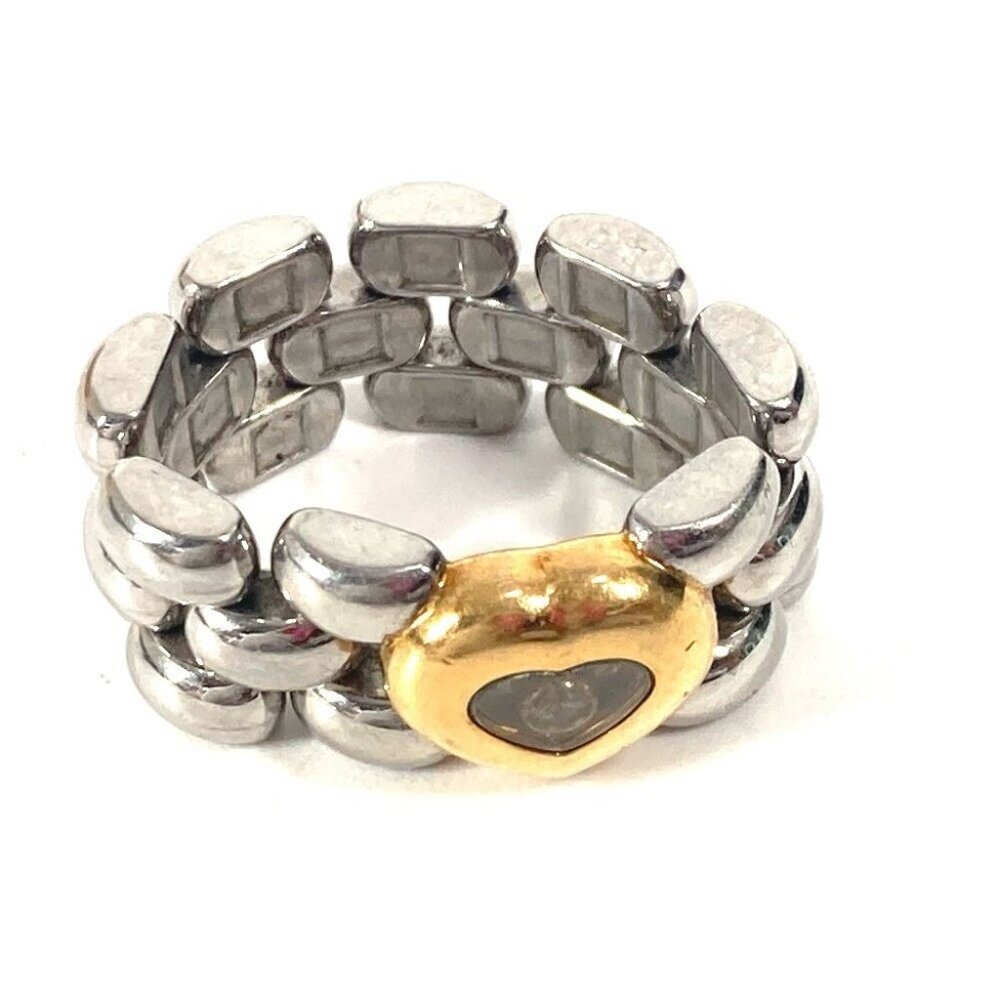Chopard Happy diamond Heart Accessories Ring SS Silver/Gold